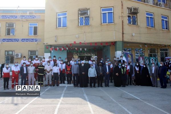 مانور سراسری زلزله و ایمنی در مدارس بوشهر