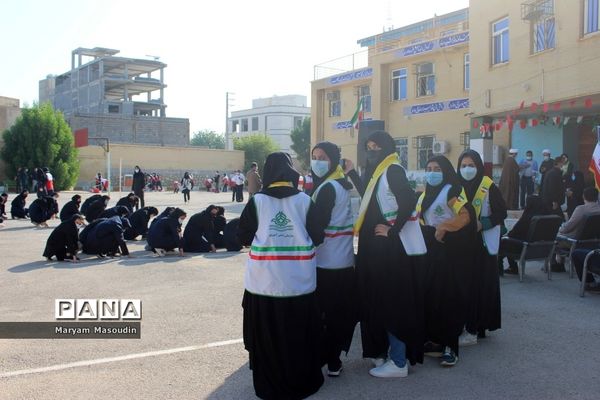 مانور سراسری زلزله و ایمنی در مدارس بوشهر
