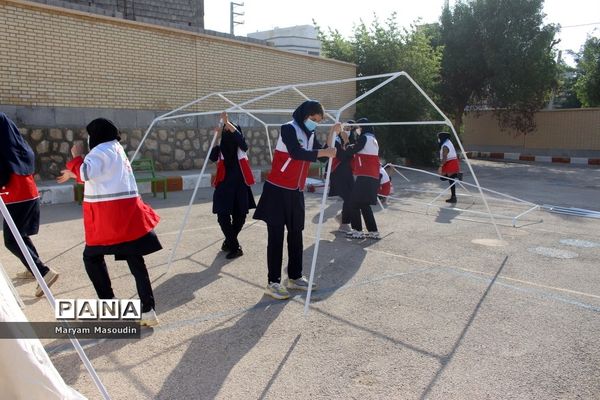 مانور سراسری زلزله و ایمنی در مدارس بوشهر
