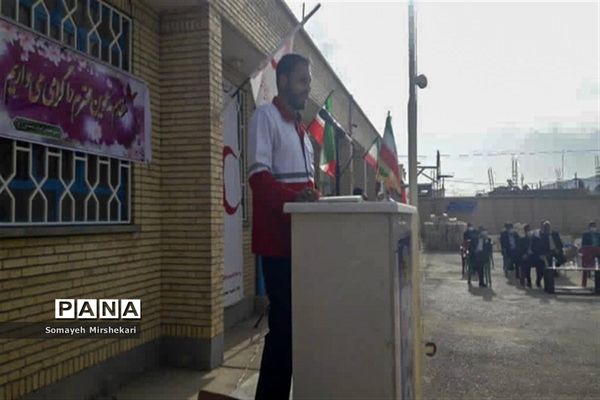 برگزاری مانور ایمنی در برابر زلزله، در مدارس شهرستان نی‌ریز