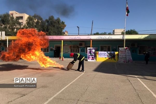 بیست و سومین مانور سراسری زلزله و ایمنی مدارس درناحیه یک اهواز