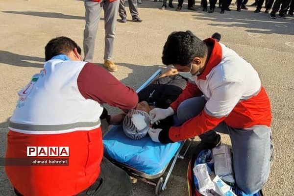 مانور زلزله و ایمنی در مدارس دشتستان