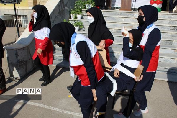 مانور زلزله و ایمنی در دبیرستان امامت قم