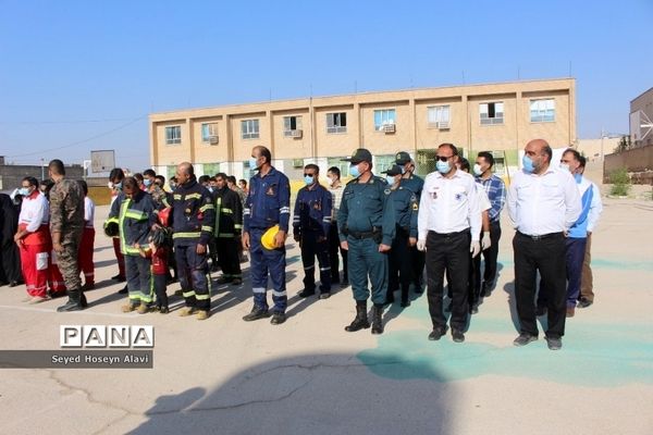 مانور زلزله و ایمنی در مدارس شهرستان دشتی