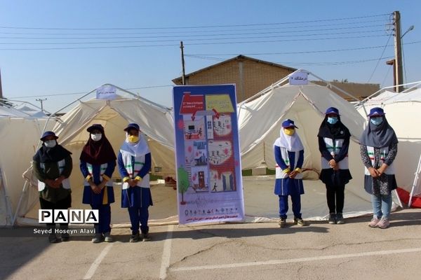 مانور زلزله و ایمنی در مدارس شهرستان دشتی