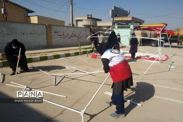 مانور زلزله و ایمنی در مدارس شهرستان دشتی