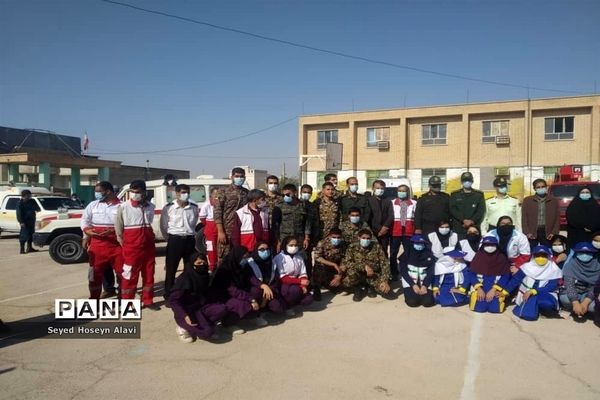 مانور زلزله و ایمنی در مدارس شهرستان دشتی