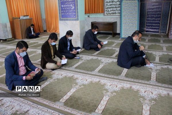 مراسم  پر فیض زیارت عاشورا در اداره‌کل آموزش و پرورش استان بوشهر