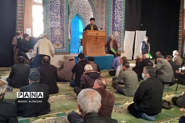 آیین نماز جمعه شهرستان پردیس در مسجد الغدیر