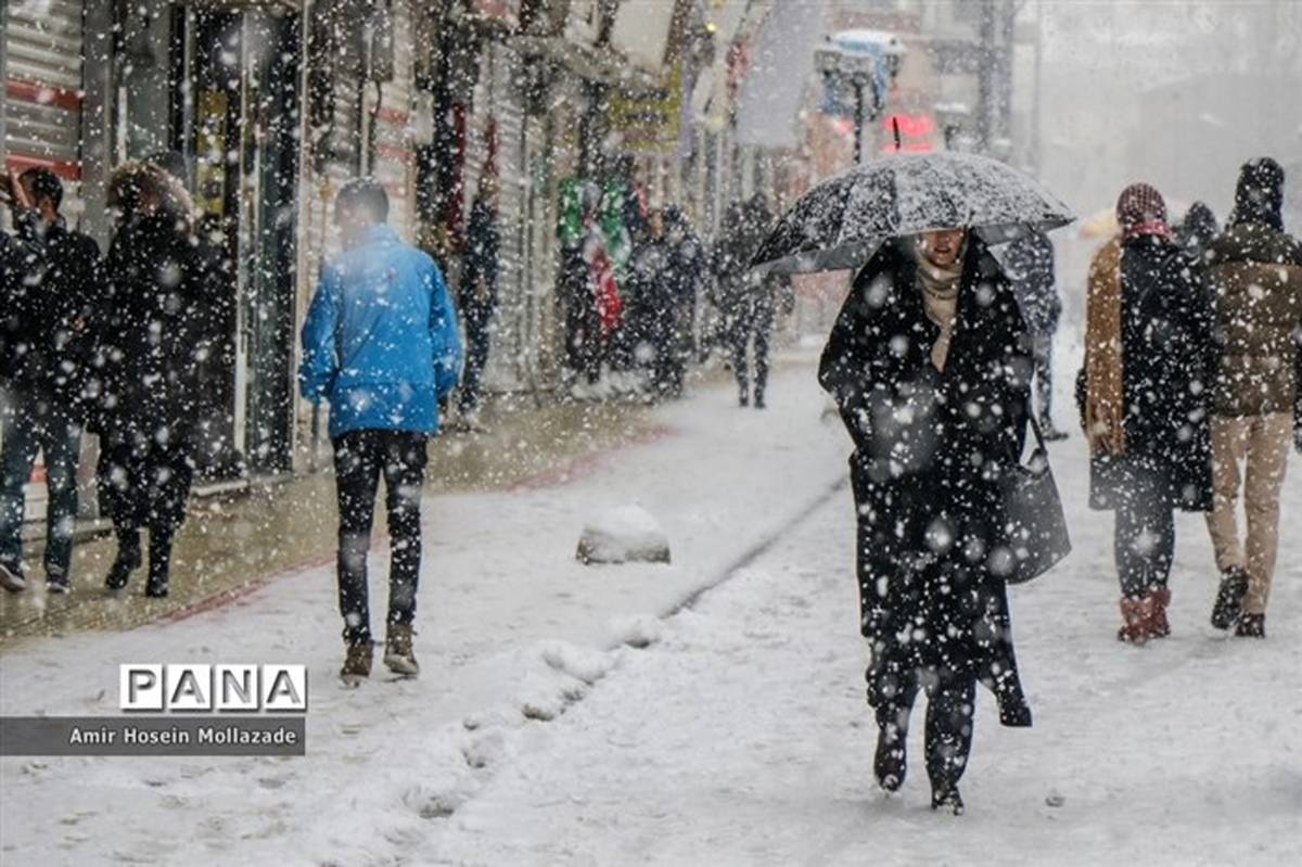 برف و باران در ۱۰ استان کشور