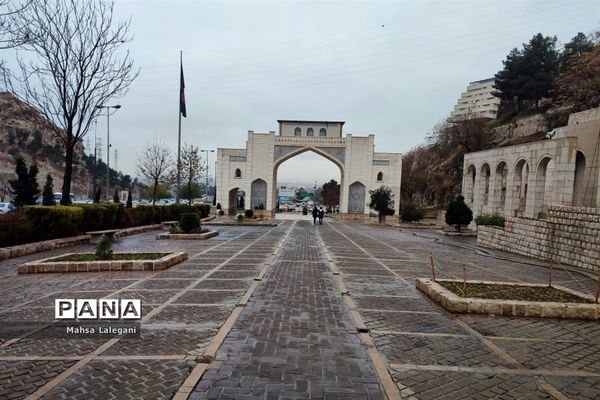 طراوت زمستانی شیراز پس از بارش نخستین باران فصلی