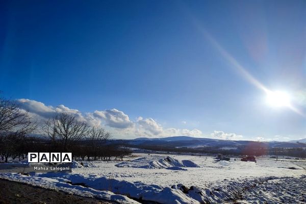 طبیعت برفی هماشهر در سپیدان