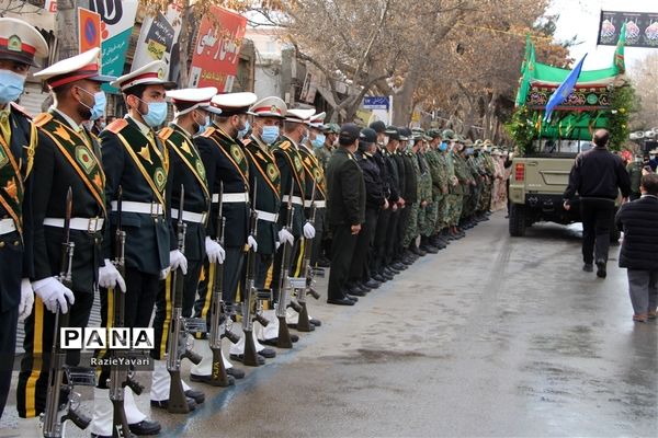 تشییع  پیکر دو شهید جاوید الاثرهشت سال دفاع مقدس در بجنورد