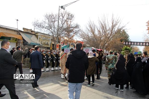 تشییع  پیکر دو شهید جاوید الاثرهشت سال دفاع مقدس در بجنورد