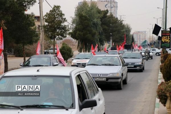 کاروان خودرویی به مناسبت سالگرد شهادت سردار سلیمانی در قم