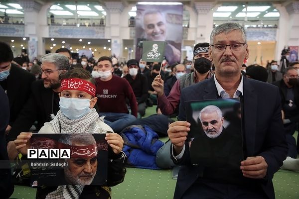 مراسم دومین سالگرد شهادت سردار سلیمانی در مصلی تهران