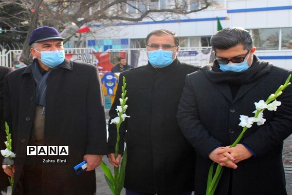 استقبال از پیکرهای مطهر سه شهید گمنام در تبریز