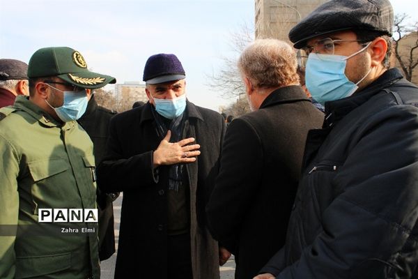 استقبال از پیکرهای مطهر سه شهید گمنام در تبریز