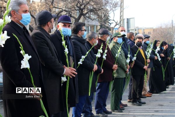 استقبال از پیکرهای مطهر سه شهید گمنام در تبریز