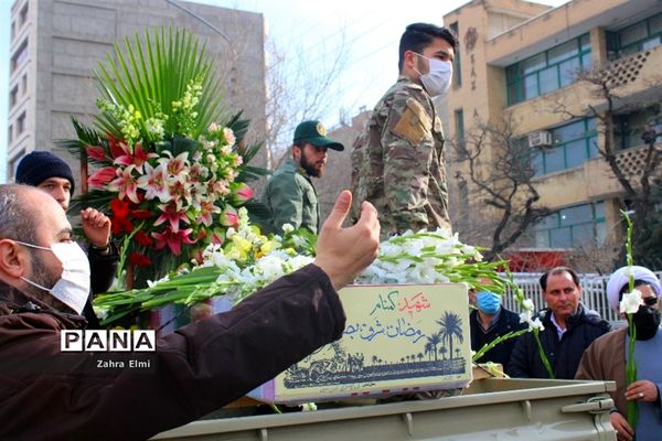 استقبال از پیکرهای مطهر سه شهید گمنام در تبریز
