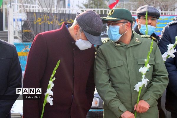استقبال از پیکرهای مطهر سه شهید گمنام در تبریز