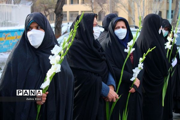 استقبال از پیکرهای مطهر سه شهید گمنام در تبریز