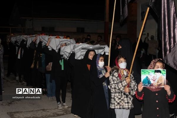 مراسم وداع با شهدای گمنام در روستای تیله نو گلوگاه