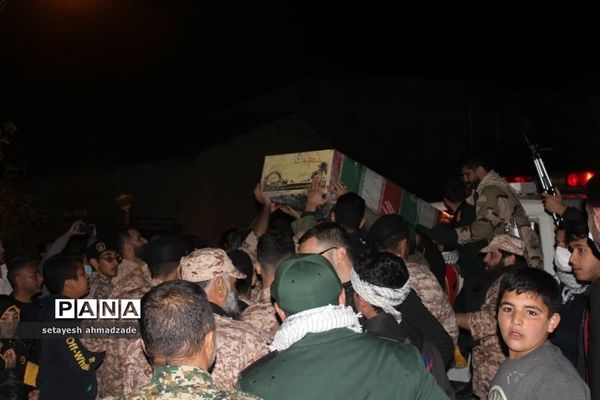 مراسم وداع با شهدای گمنام در روستای تیله نو گلوگاه