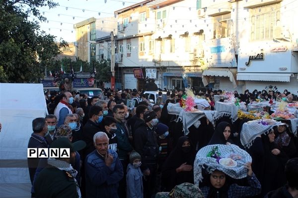 مراسم وداع با شهدای گمنام در شهرستان گلوگاه