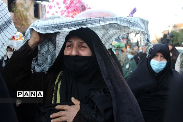 مراسم وداع با شهدای گمنام در شهرستان گلوگاه