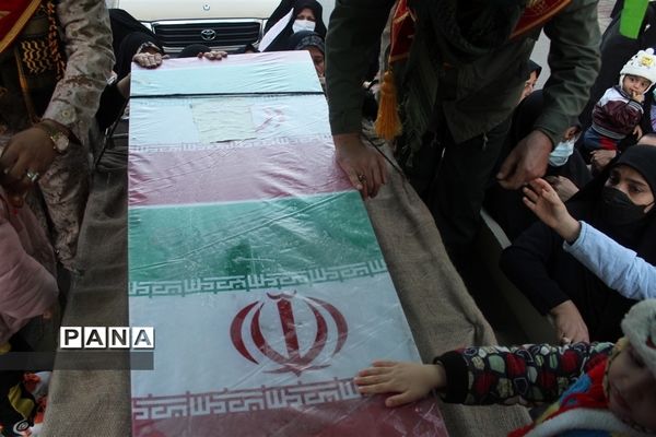 مراسم وداع با شهدای گمنام در شهرستان گلوگاه