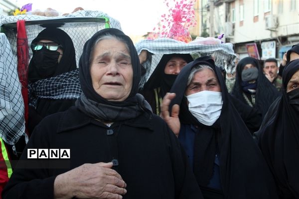 مراسم وداع با شهدای گمنام در شهرستان گلوگاه