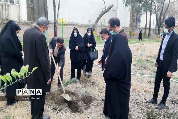 آیین نکوداشت روزملی درختکاری در منطقه ۱۰ شهر تهران