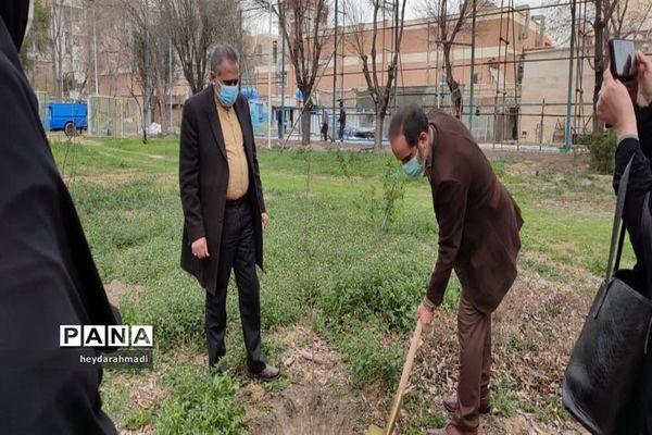 آیین نکوداشت روزملی درختکاری در منطقه ۱۰ شهر تهران