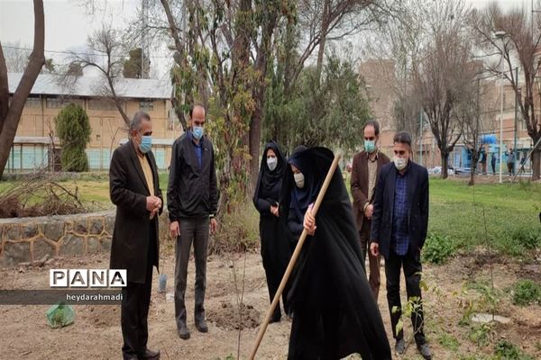 آیین نکوداشت روزملی درختکاری در منطقه ۱۰ شهر تهران
