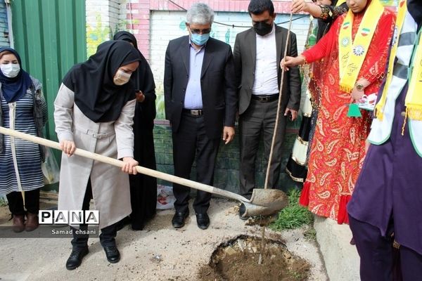 کاشت نهال به مناسبت هفته درختکاری توسط دانش‌آموزان پیشتاز کهگیلویه و بویراحمد