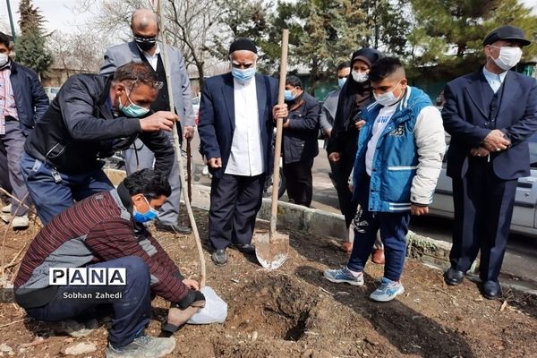 برگزاری پویش ایران سرسبز با  کاشت هر درخت به نام یک شهید در رودهن