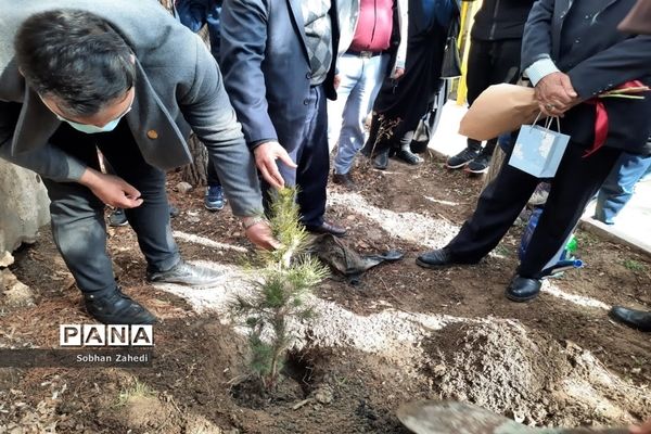 برگزاری پویش ایران سرسبز با  کاشت هر درخت به نام یک شهید در رودهن