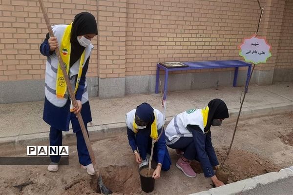 برگزاری مراسم جشن نیکوکاری  و روز درختکاری در شهرستان ورزنه