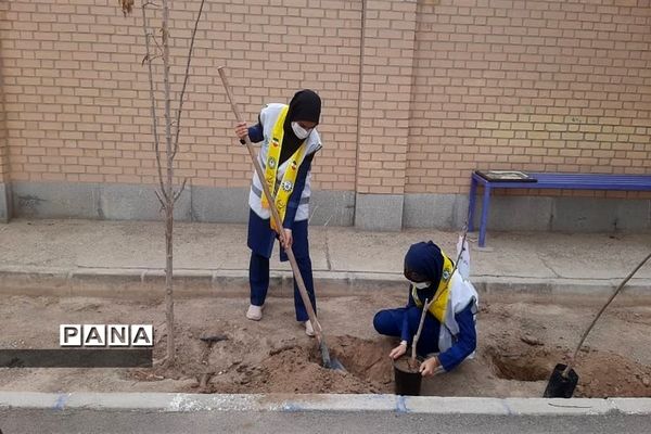 برگزاری مراسم جشن نیکوکاری  و روز درختکاری در شهرستان ورزنه