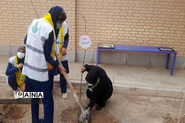 برگزاری مراسم جشن نیکوکاری  و روز درختکاری در شهرستان ورزنه