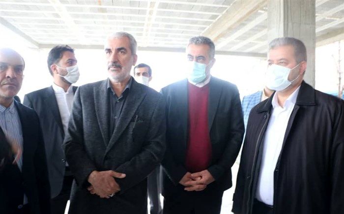 بازدید وزیر آموزش و پرورش از مراحل ساخت بزرگترین مدرسه روستایی کشور