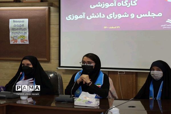 کارگاه آموزشی مجلس و شورای دانش‌آموزی ناحیه دو قزوین
