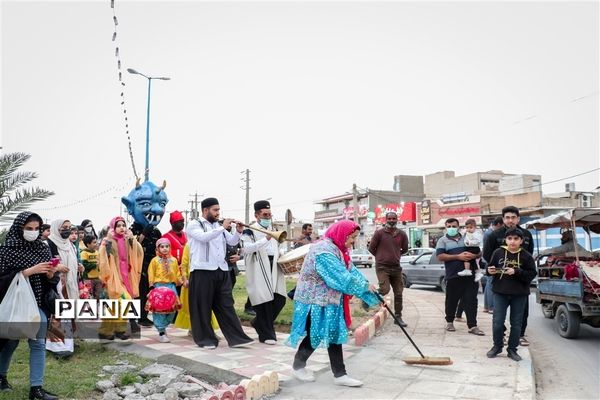 پیشواز نوروز ۱۴۰۱ با شادی پیمایی نوروزی در امیدیه