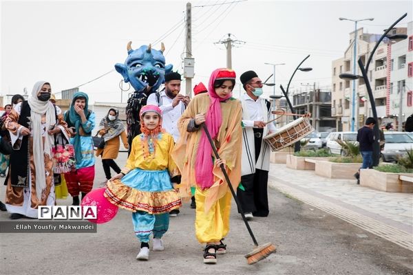 پیشواز نوروز ۱۴۰۱ با شادی پیمایی نوروزی در امیدیه