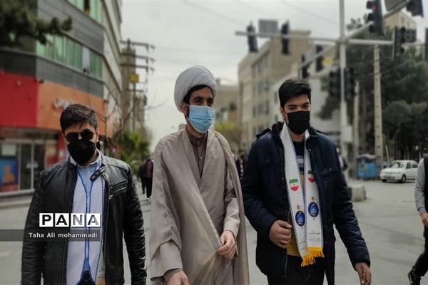 راهپیمایی مهدی یاوران در شهرستان قدس