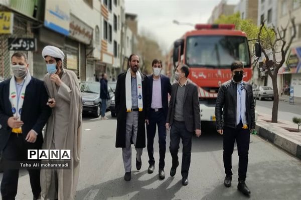 راهپیمایی مهدی یاوران در شهرستان قدس