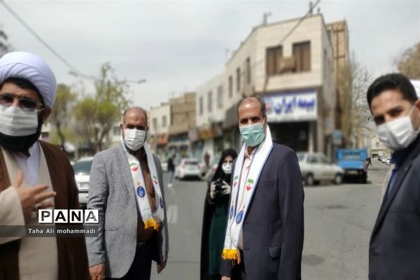 راهپیمایی مهدی یاوران در شهرستان قدس