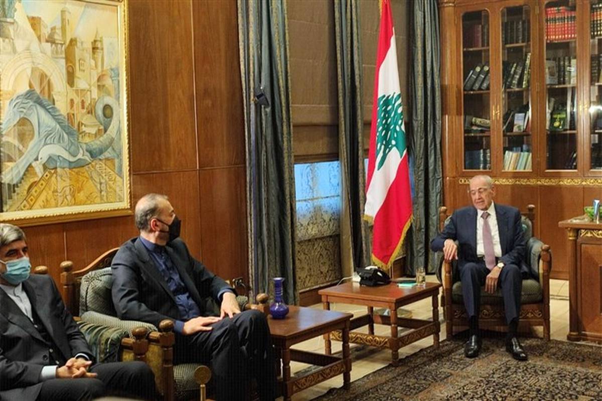 امیرعبداللهیان با رئیس مجلس نمایندگان لبنان دیدار کرد