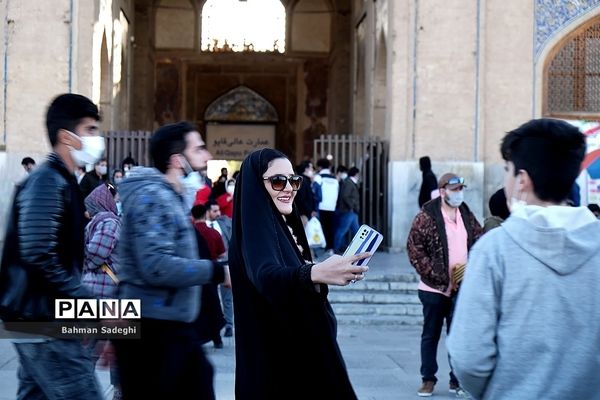 مسافران نوروزی - میدان نقش جهان اصفهان